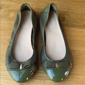 Cole Haan Olive Ballet Flats